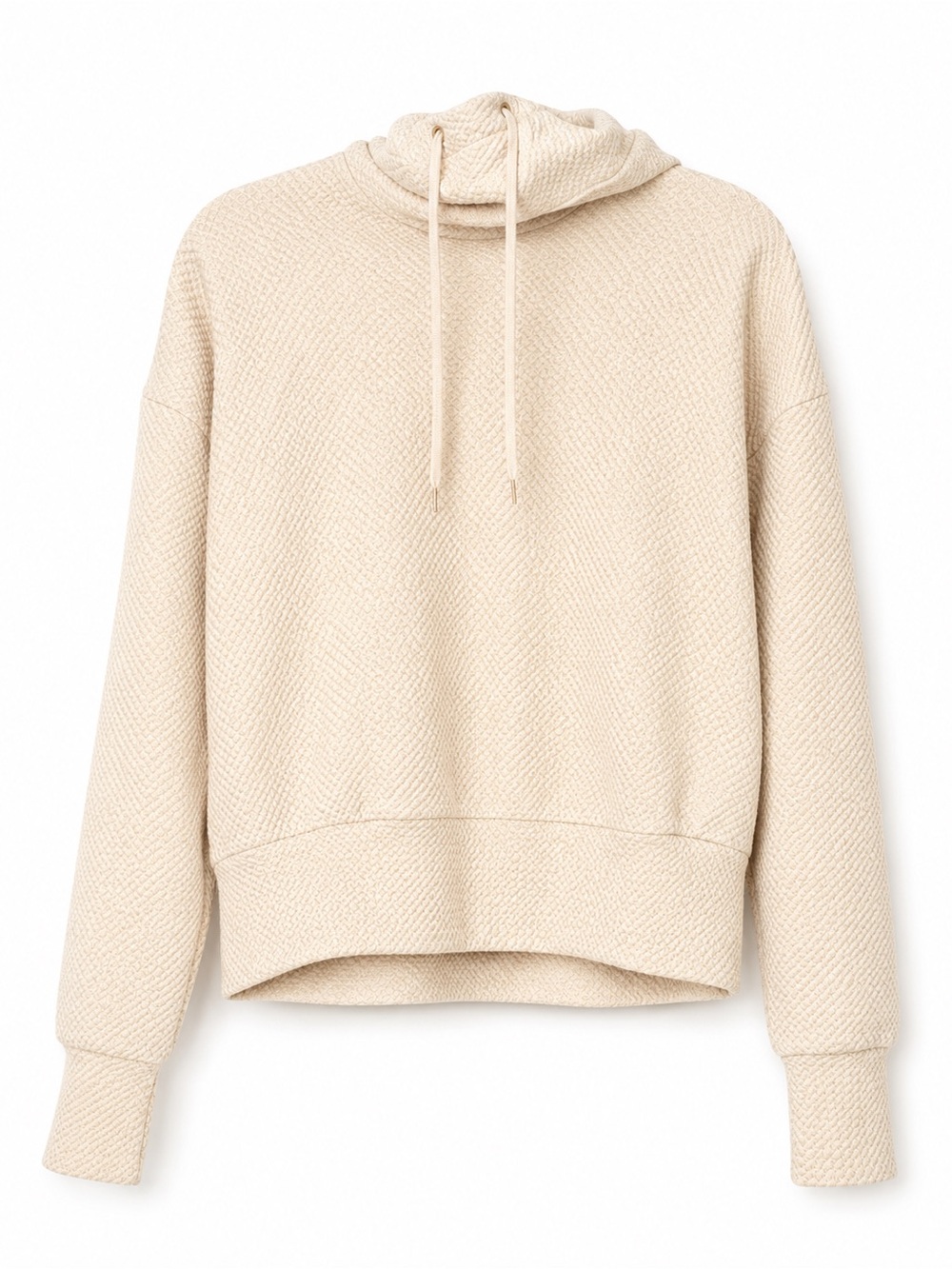 Cozy Women's Cream Knit Hoodie